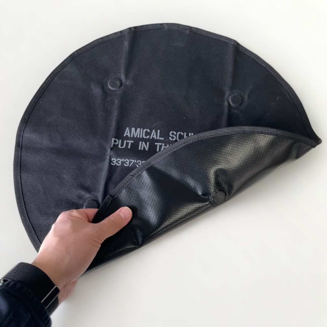 AMICAL Schlaf マグネット内臓ストーブシート(丸形) BLACK-PF L232F-01
