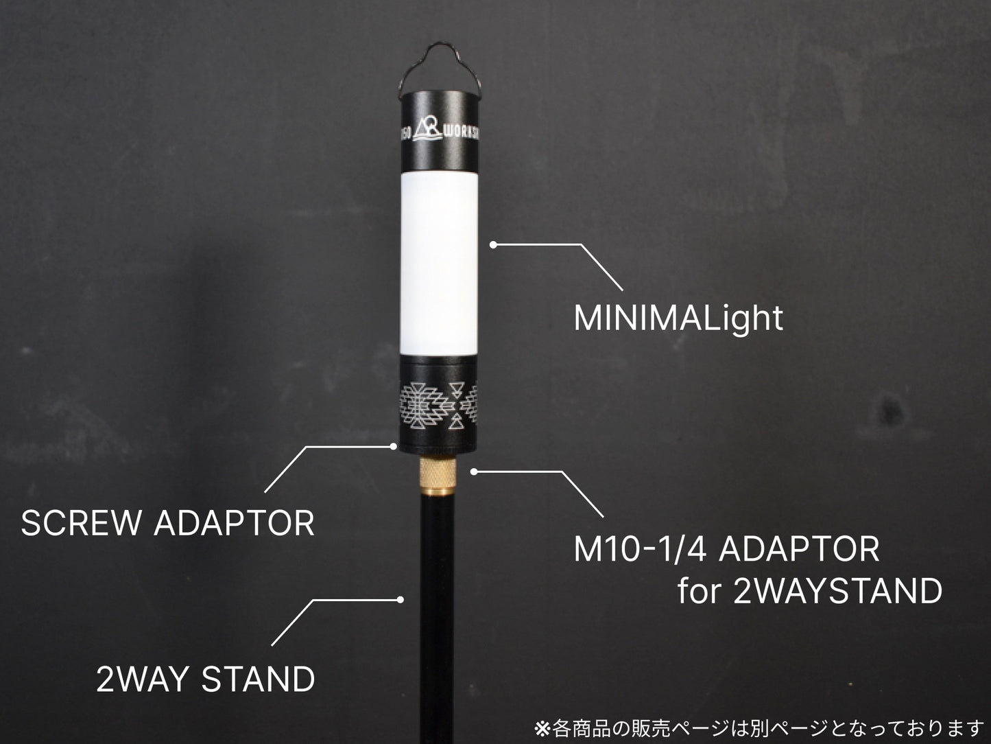 5050WORKSHOP ADAPTOR for 2WAYSTAND M10-1/4 ツーウェイスタンド用アダプター