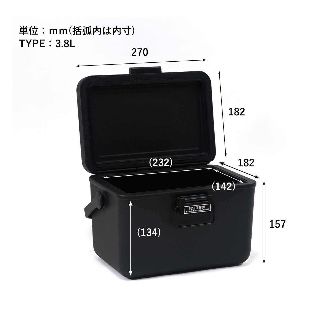 POST GENERAL アイスエラ ハードシェルクーラー 3.8L