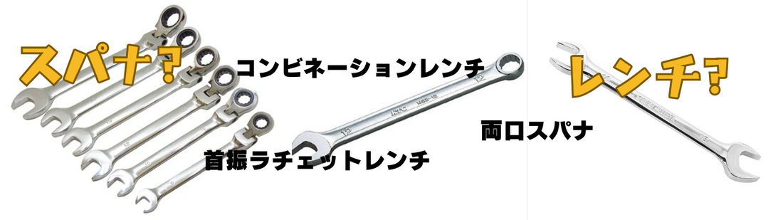 スパナとレンチの違い：名前だけなのか、使い方の違いなのか？