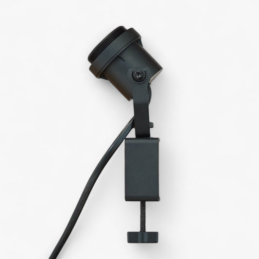 BARREL Clamp Lamp socket BK 2m