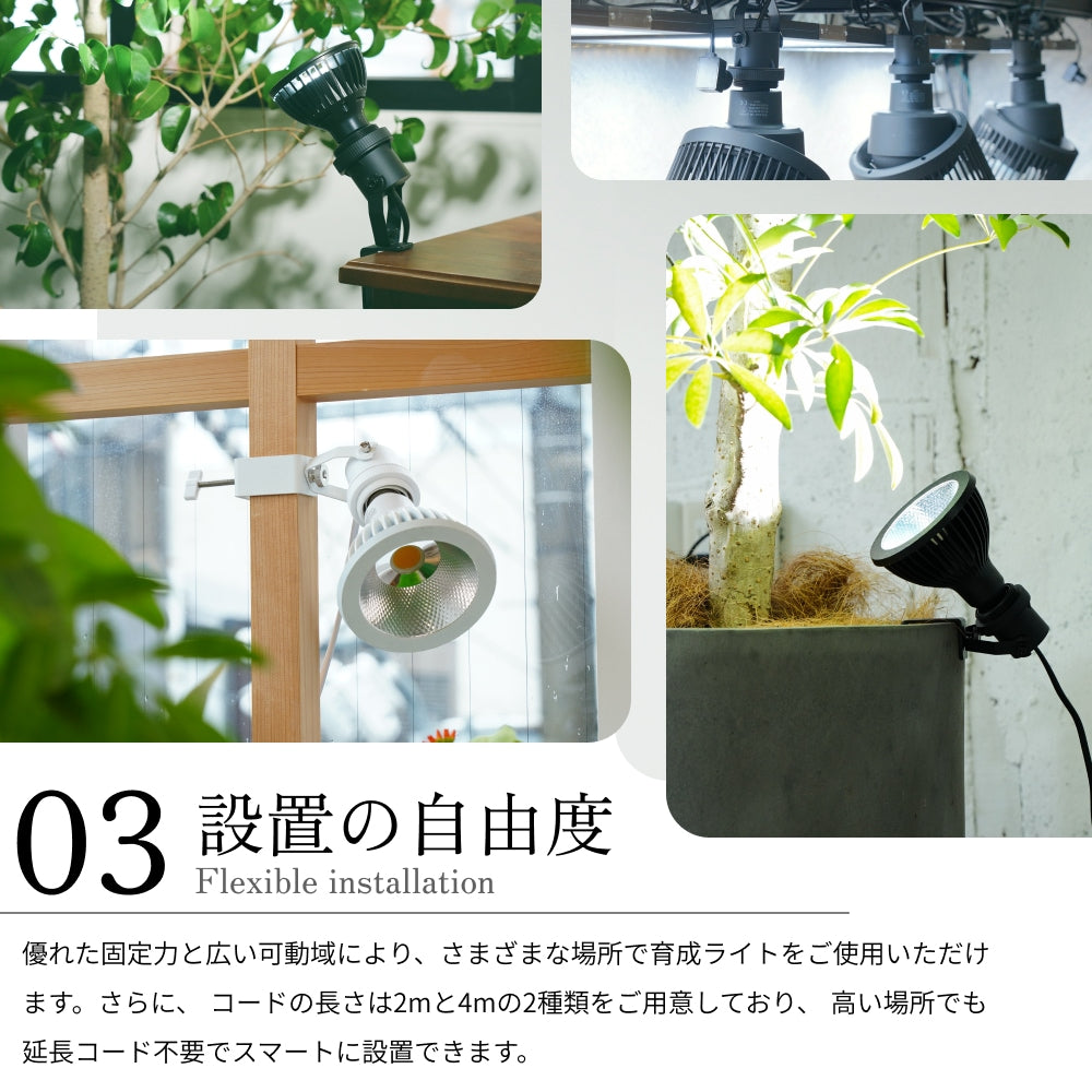 BARREL Clamp Lamp socket BK 2m