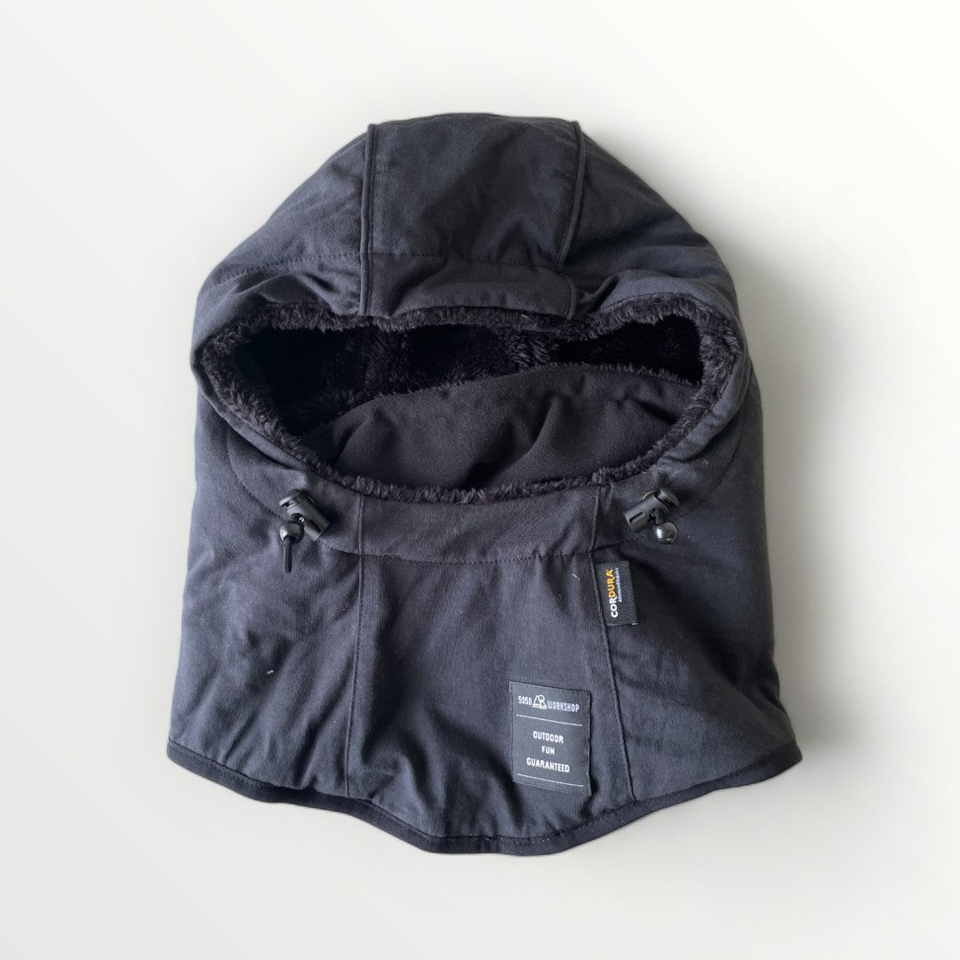 5050WORKSHOP NECK WARMER -PACKABLE NECK HOOD　パッカブルネックフードブラック