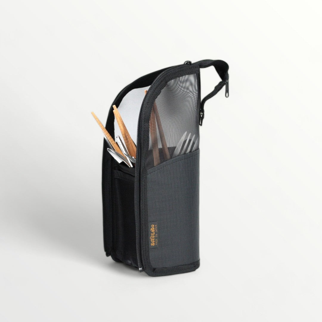 SotoLabo Dry mesh Cutlery case Xpac ドライメッシュカトラリーケース Black DCC-BK